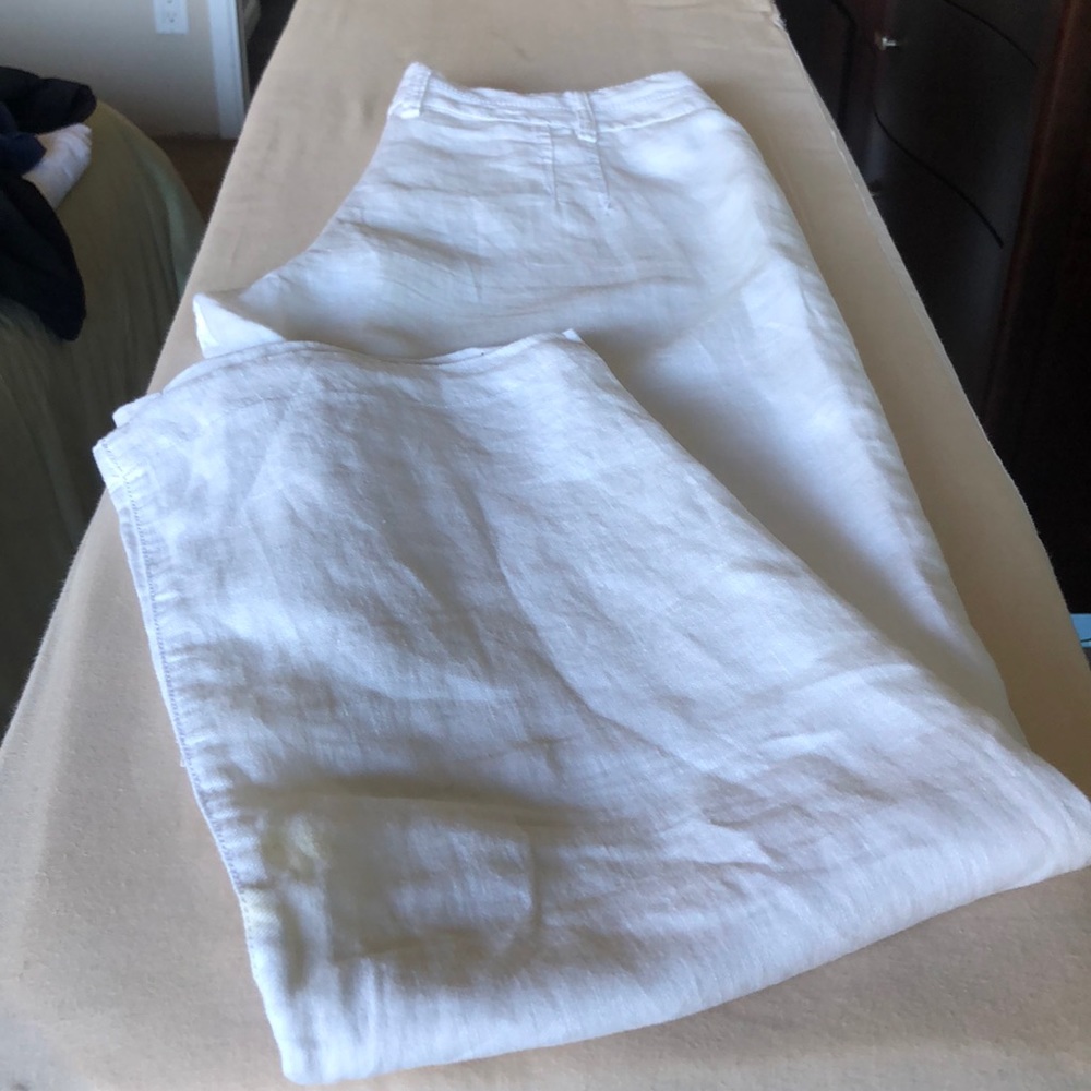 Cotton pants.White